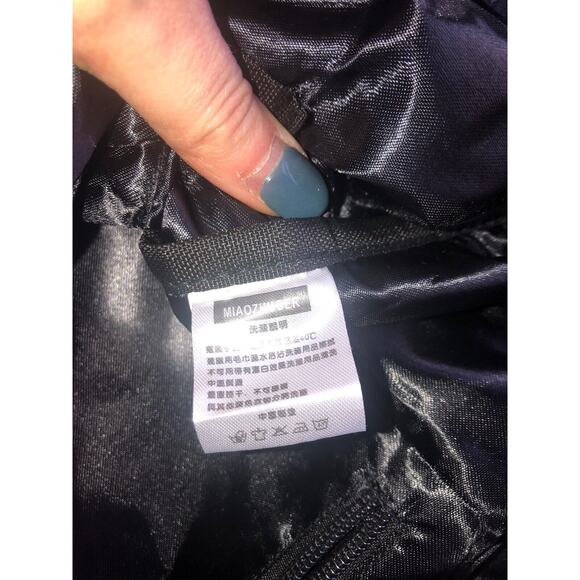 Leaf Print Drawstring Backpack Front‎ Pocket Casual Daypack - Picture 11 of 12